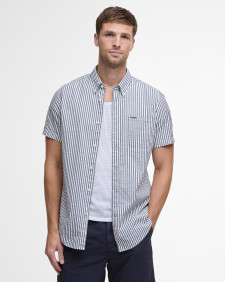 Camicia Cresswell a maniche corte in seersucker dalla vestibilità regular 