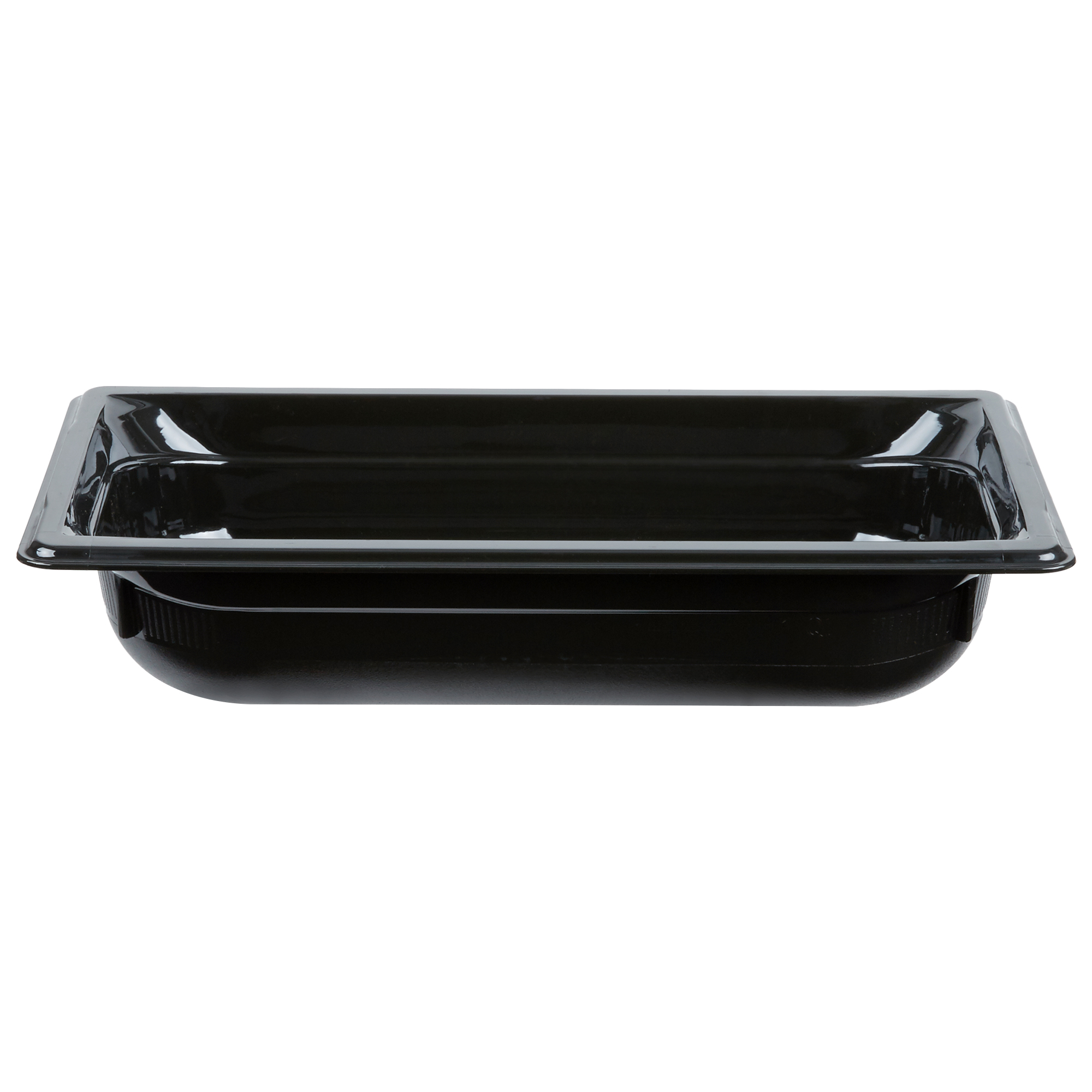 Thirdsize 2 1/2inchdeep Super Pan® hightemperature plastic pan in