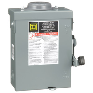 Square D (Schneider Electric) D221NRB General Duty Safety Switch ...