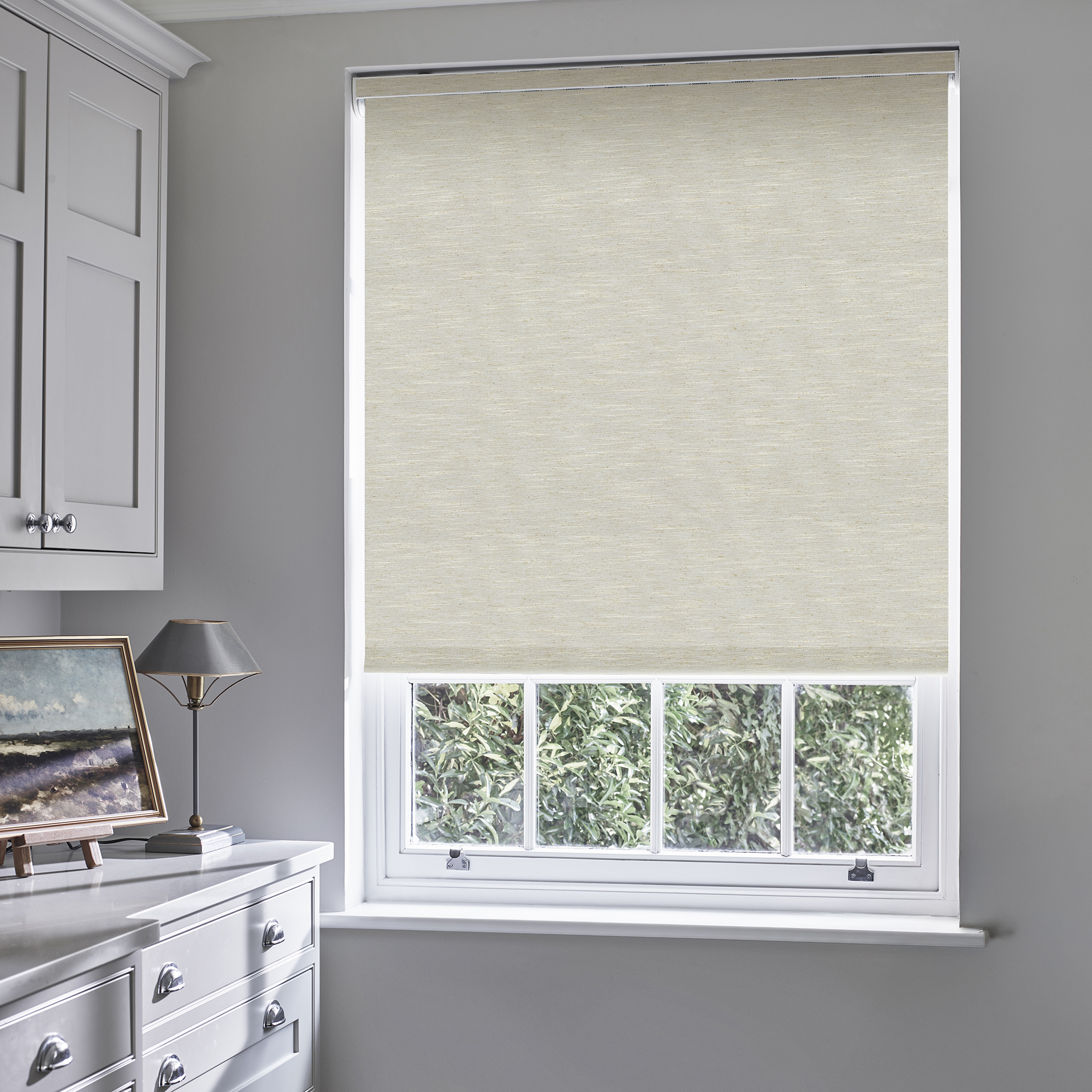 Ember Blackout Flax Roller blind