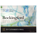 St Cuthberts Bockingford Watercolor Pad Cold Pressed Glue Binding 140lb 12 Sheet 12x16 inch