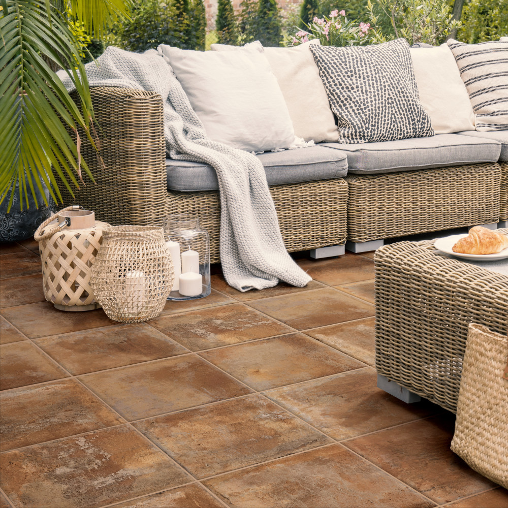 Adobe Terra 19-5/8 in. x 19-5/8 in. Porcelain Floor and Wall Tile