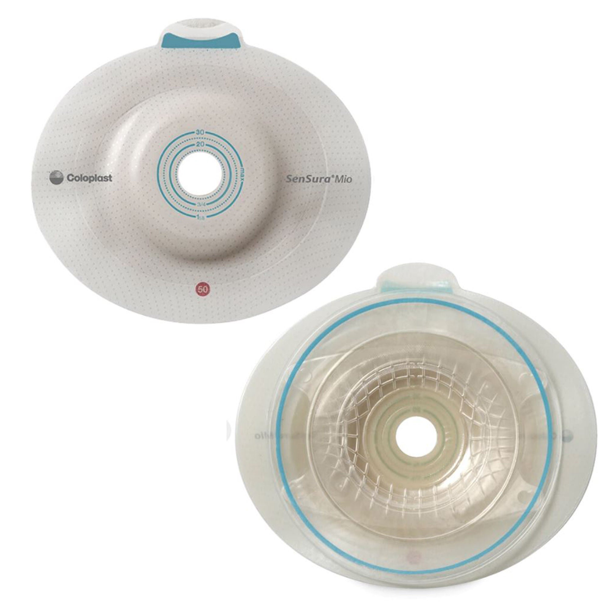 SenSura® Mio Click Convex Light Ostomy Barrier, Trim to fit 15 – 53 mm, Yellow
