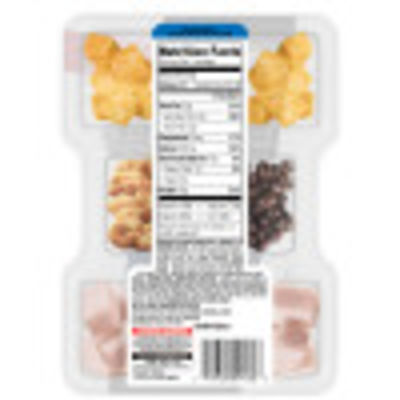 P3 Portable Protein Pack Protein Plate Ham, Cashews, Cheddar Cheese Dark Chocolate Cranberries, 3.2 oz Tray