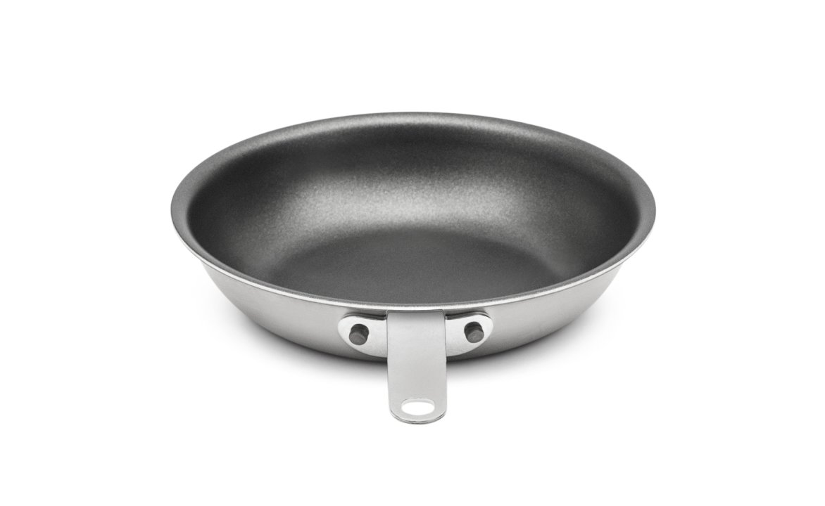 8-inch Tribute® 3-ply fry pan with CeramiGuard® II nonstick coating and plated handle