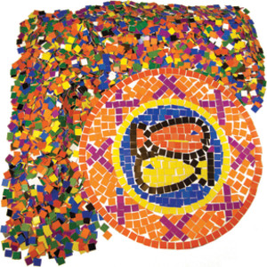 Double Color Mosaic Squares, 3/8", 10,000 Squares