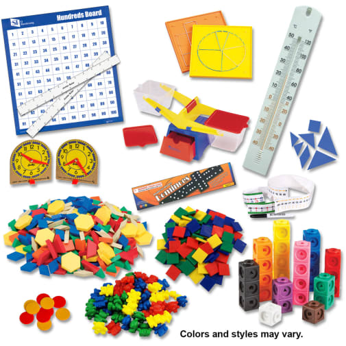 Saxon Math Manipulative Kit K-3 (Plastic Pattern Block Upgrade, NO Optional Items)