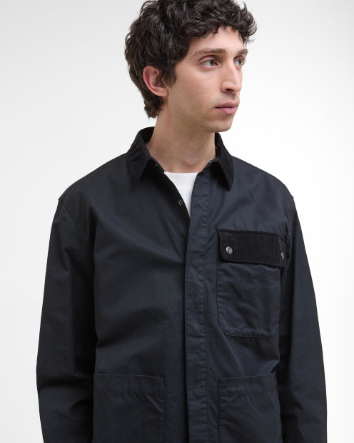 Overshirt oversize in twill Silverbay Black