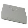 Terminal Block End Cover Gray 72 L x 2.2 W x 41.5 H mm