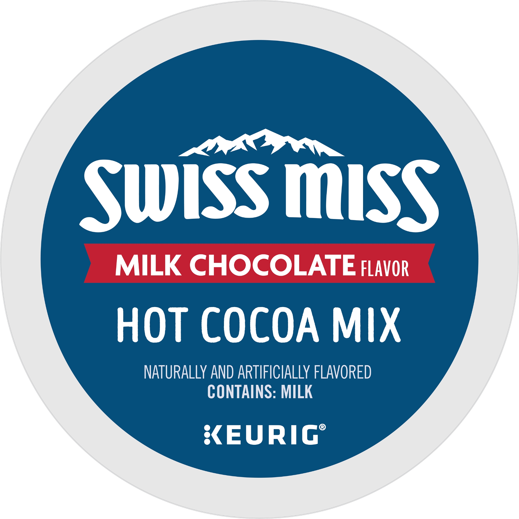 Swiss Miss, Milk Chocolate Hot Cocoa, Keurig K-Cup Pods, 44ct (2Boxes of 22Pods)