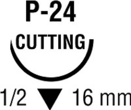 Covidien SUTURE, MONOSOF BLK 4-0 18" P-24 (12/BX)