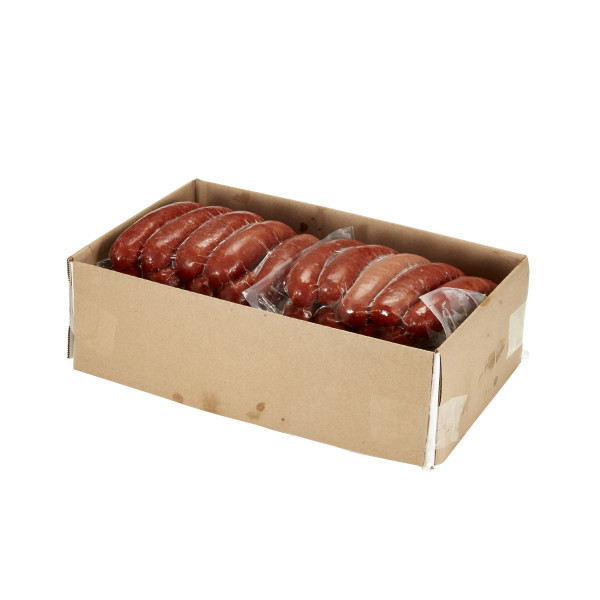 FONTANINI(r) Louisiana Style Hot Sausage, Cooked, 3/1, 4/3 lb . C1RM - Front Right Open Case (Hi Res)