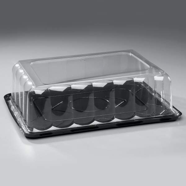 4" High Quarter Sheet Cake Dome and Base
