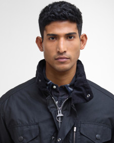 Sapper Waxed Jacket Black-Classic
