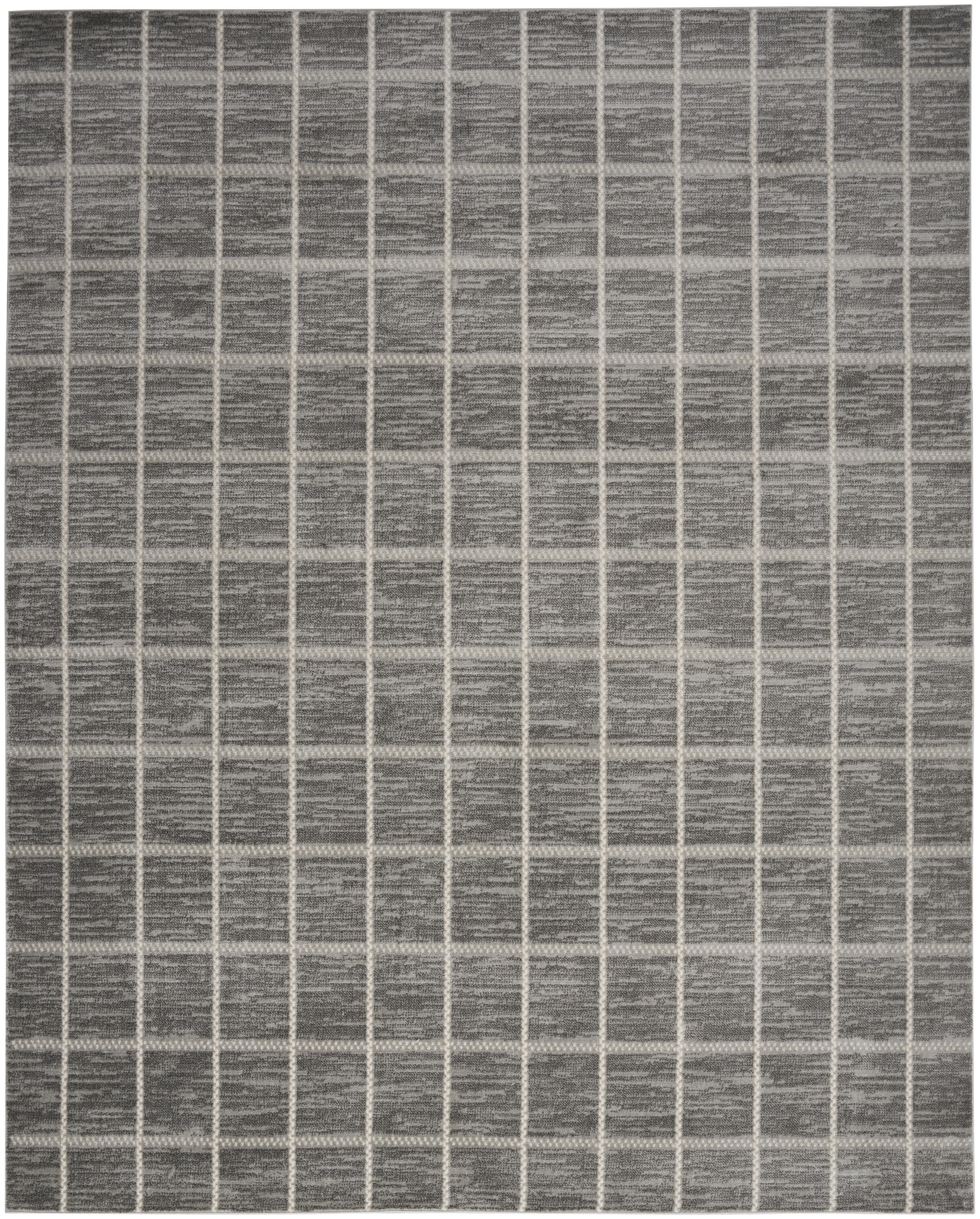 Nourison Serenity Home 5'3" x 7'3" Grey Ivory Modern Indoor Rug