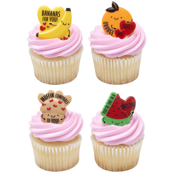 Punny Valentine Cupcake Rings