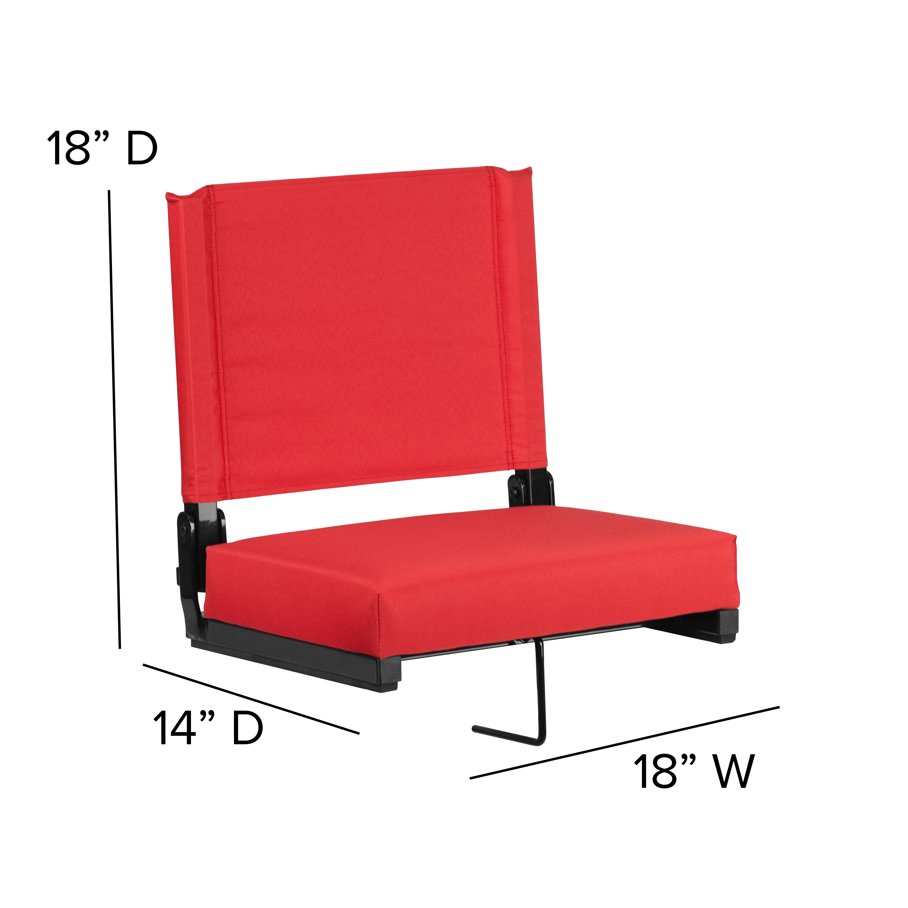Juego de 2.500 lb. Silla de estadio ligera clasificada con asiento ultra acolchado, azul marino... - Imagen 157 de 175