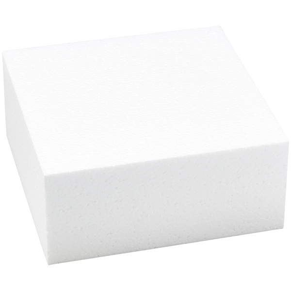 Square Styrofoam 8" x 3.5" Cake Form