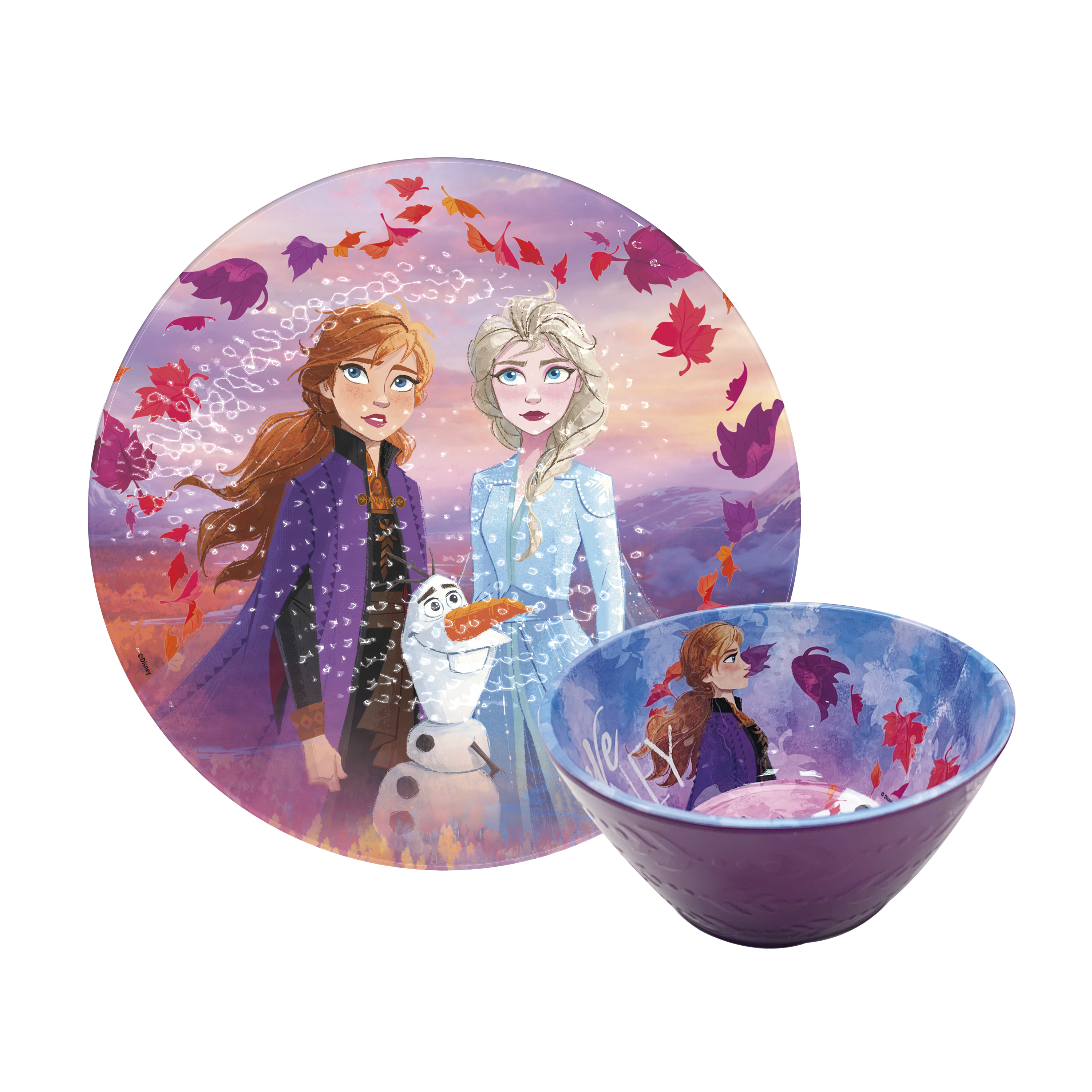 Disney Frozen 2 Movie Kids 9-inch Plate and 6-inch Bowl Set, Anna and Elsa, 2-piece set slideshow image 1 Disney Frozen 2 Movie Kids 9-inch Plate and 6-inch Bowl Set, Anna and Elsa, 2-piece set slideshow image 1
