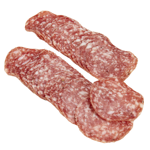 COLUMBUS(r) Sliced Italian Dry Salame 12/4 oz . C1C0 - Front Center Out of Package (Hi Res)