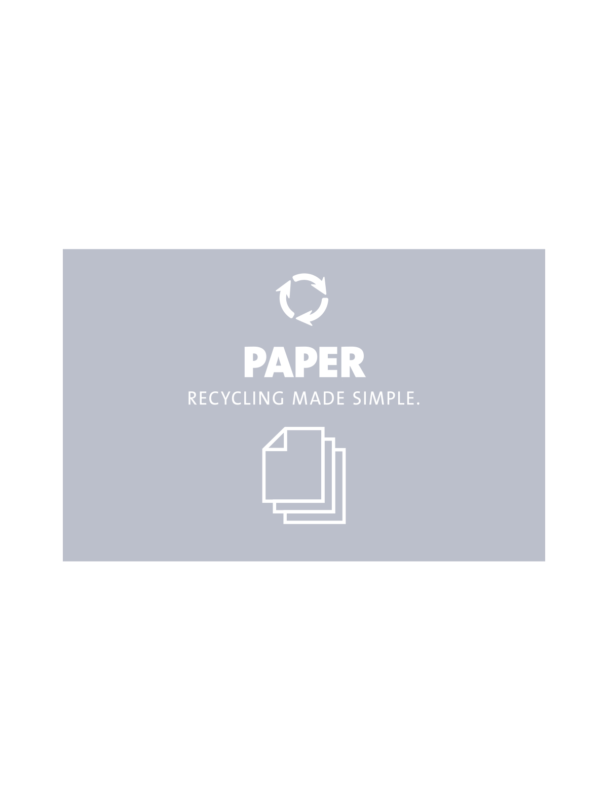 EVOLVE – Sign – Paper – Grey-White