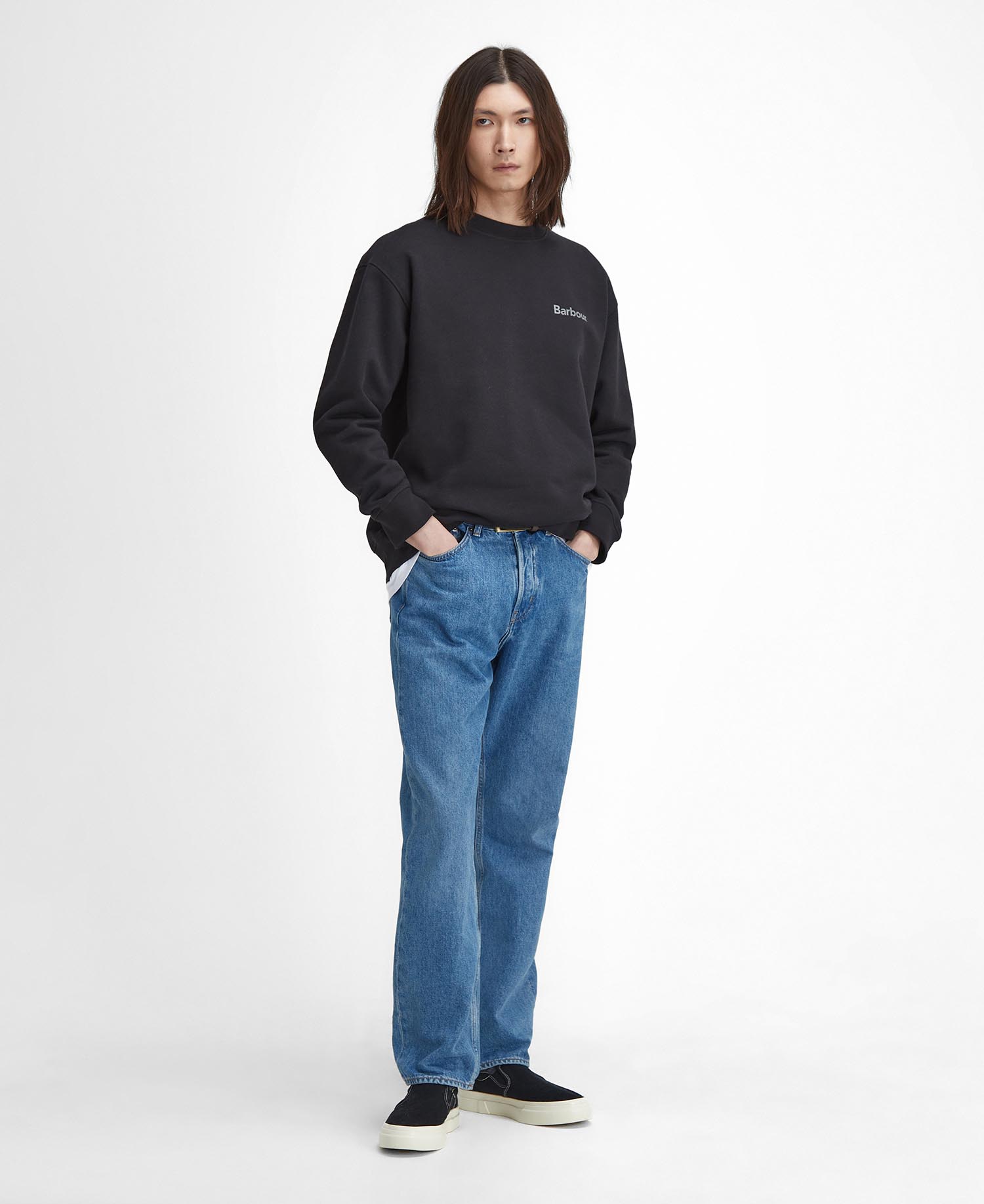 Brushed Nicholas Oversized Crew Neck Jumper image number 1