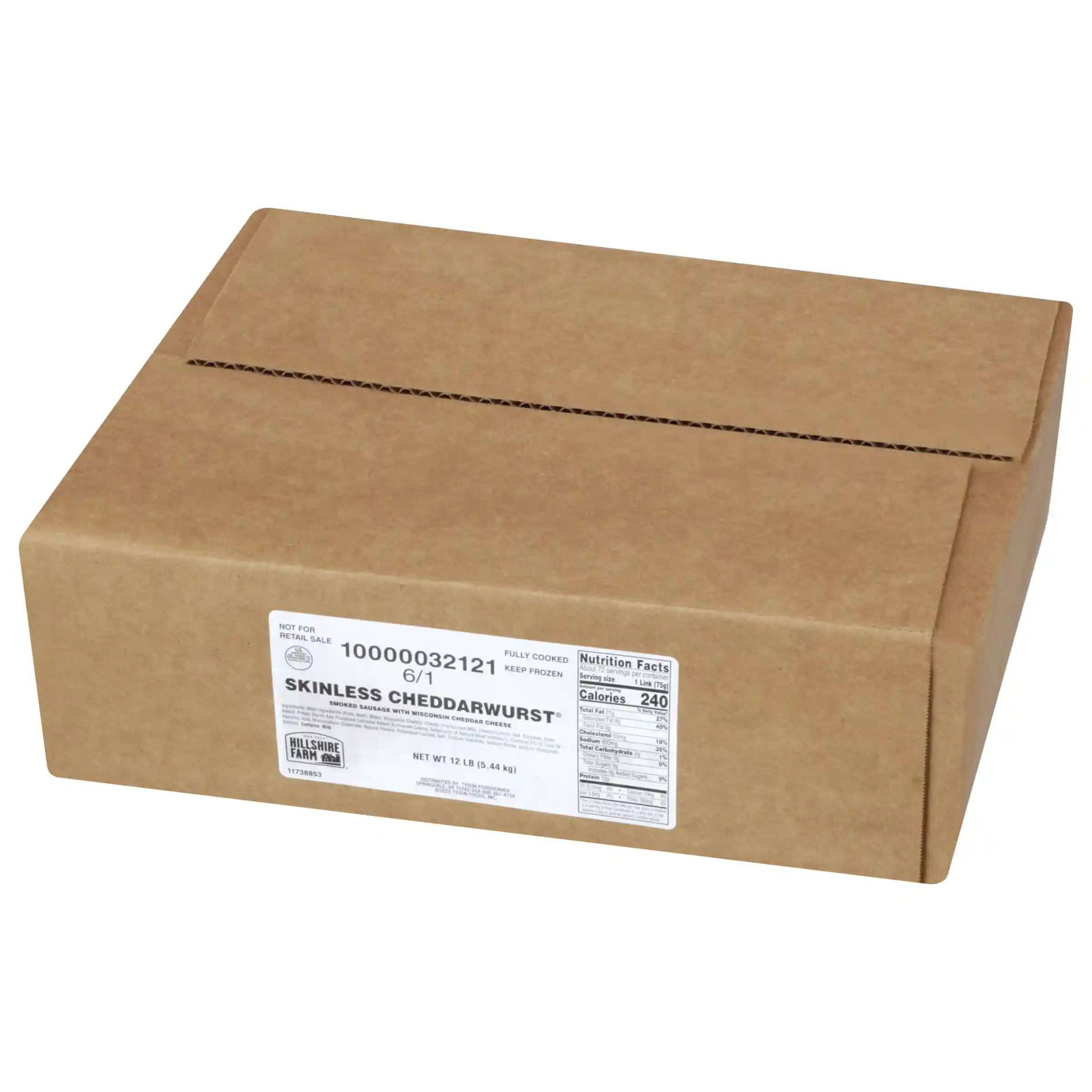 Hillshire Farm® Cheddarwurst® Fully Cooked Polish Skinless Dinner Sausage Links, 6:1_image_5