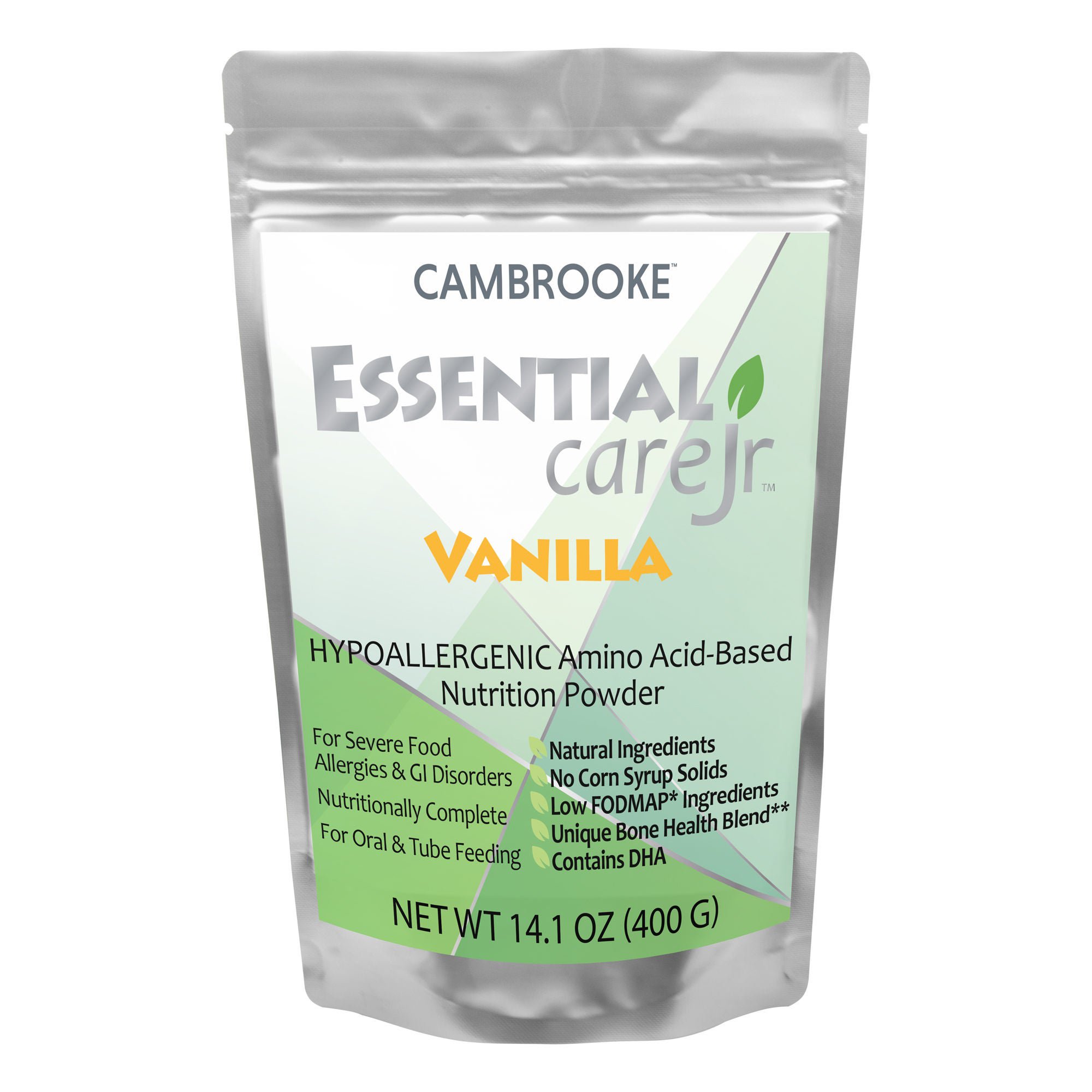 Essential Care Jr™ Amino Acid–Based Nutrition Powder, Vanilla, 14.1-ounce pouch
