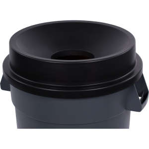 Carlisle, Bronco, Round, Polyethylene, 32 gal, Black, Receptacle Lid