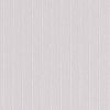 Beige, subtly textured wallpaper with narrow vertical white pinstripes covering a wall; close-up view showing soft, even ambient indoor lighting and no visible fixtures.