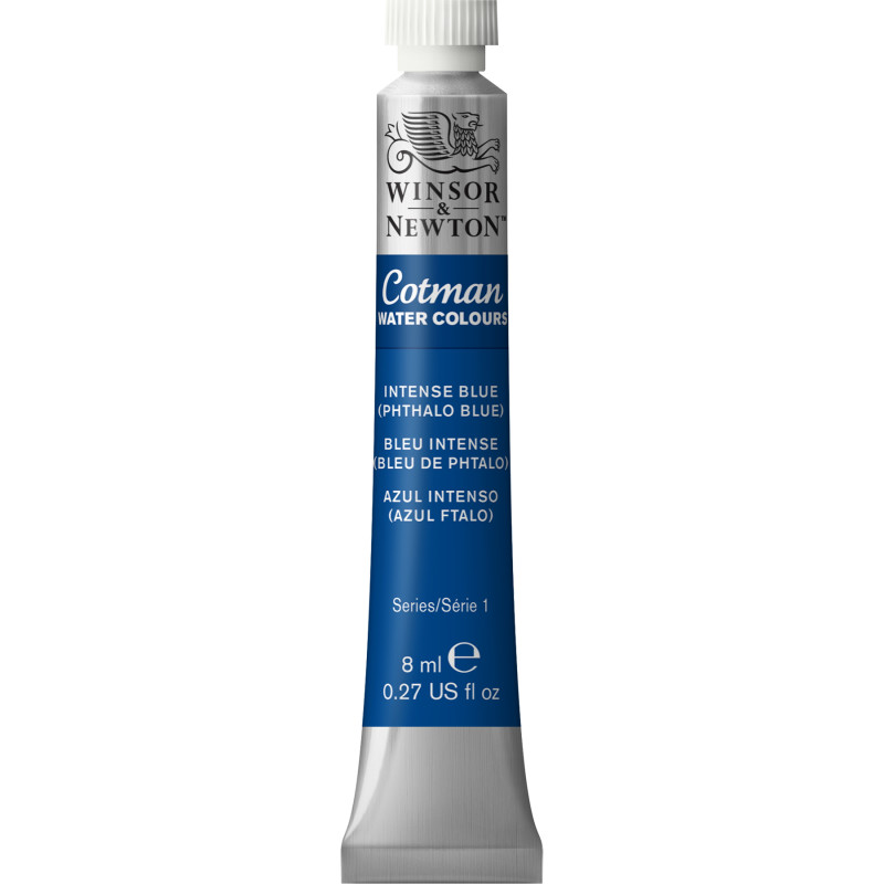 Cotman Watercolor Paint, 8 mL Tube, Intense Phthalo Blue