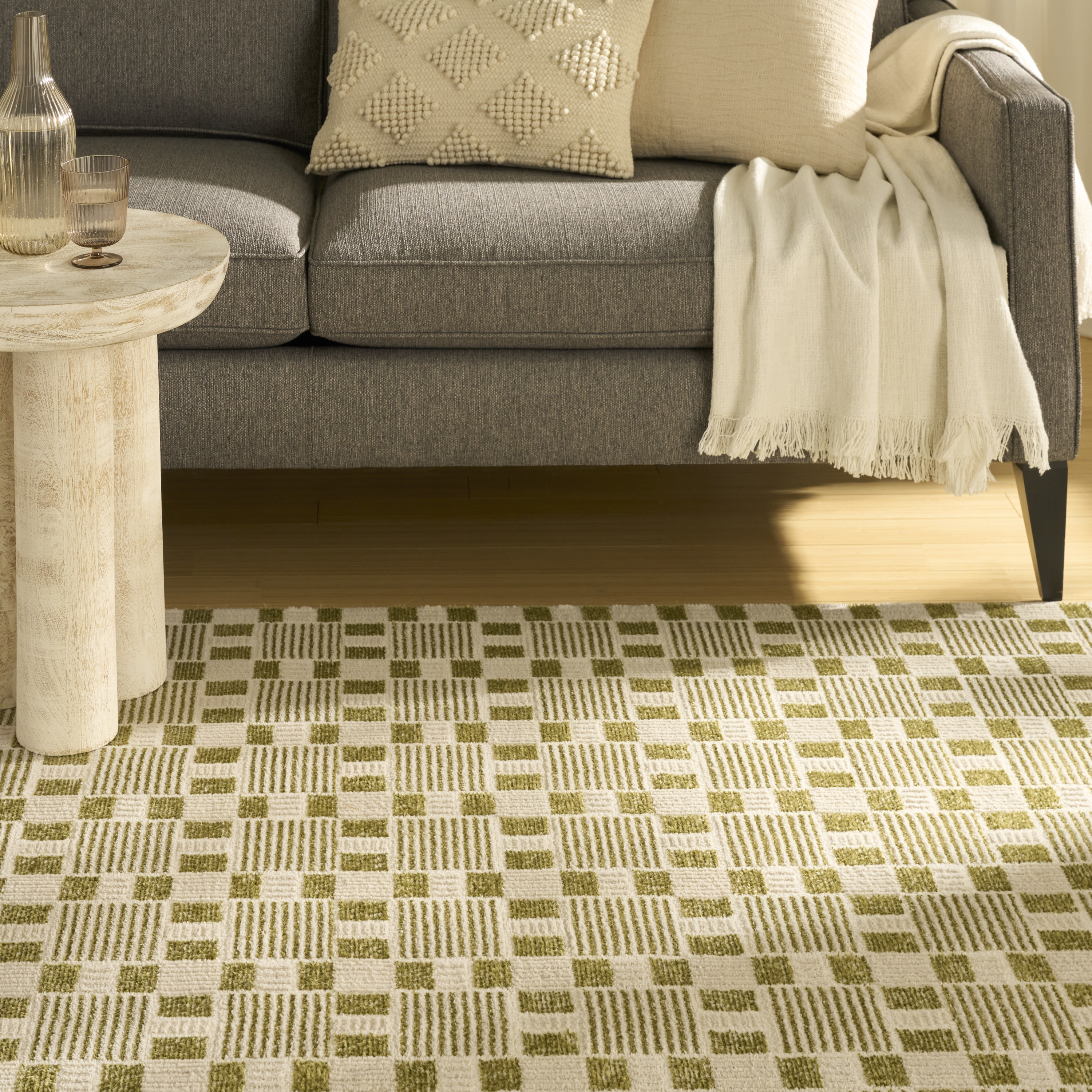 Nourison Nordic 5' x 7' Green Modern Indoor Rug