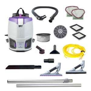 ProTeam, GoFit 3 w/ProBlade Carpet and Hard Surface Floor Tool Kit, 14", Backpack Vacuum