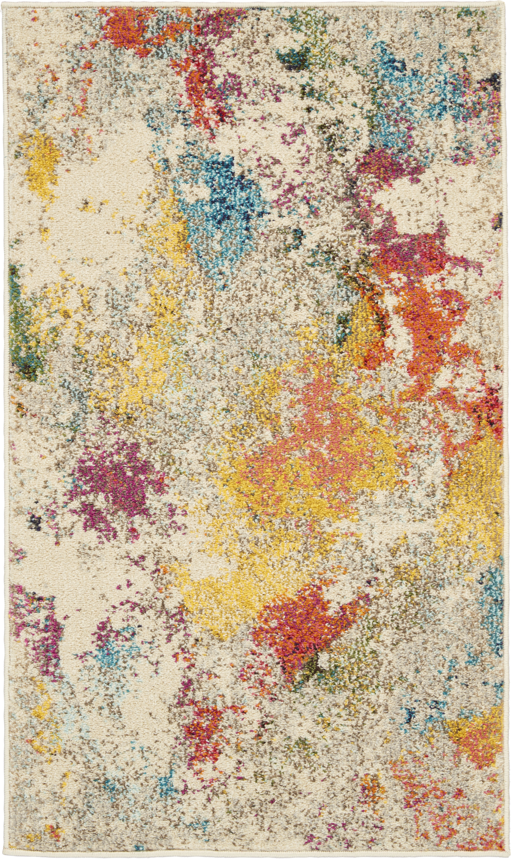 Nourison Celestial 2'2" x 3'9" Ivory Multicolor Modern & Contemporary Indoor Rug