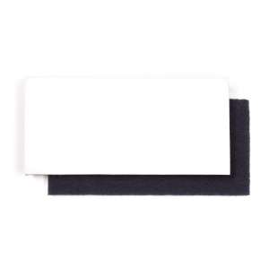 Square Scrub, Doodle Scrub® Xtreme Sponge Rectangular Floor Padz, 5.25"x10.5, White