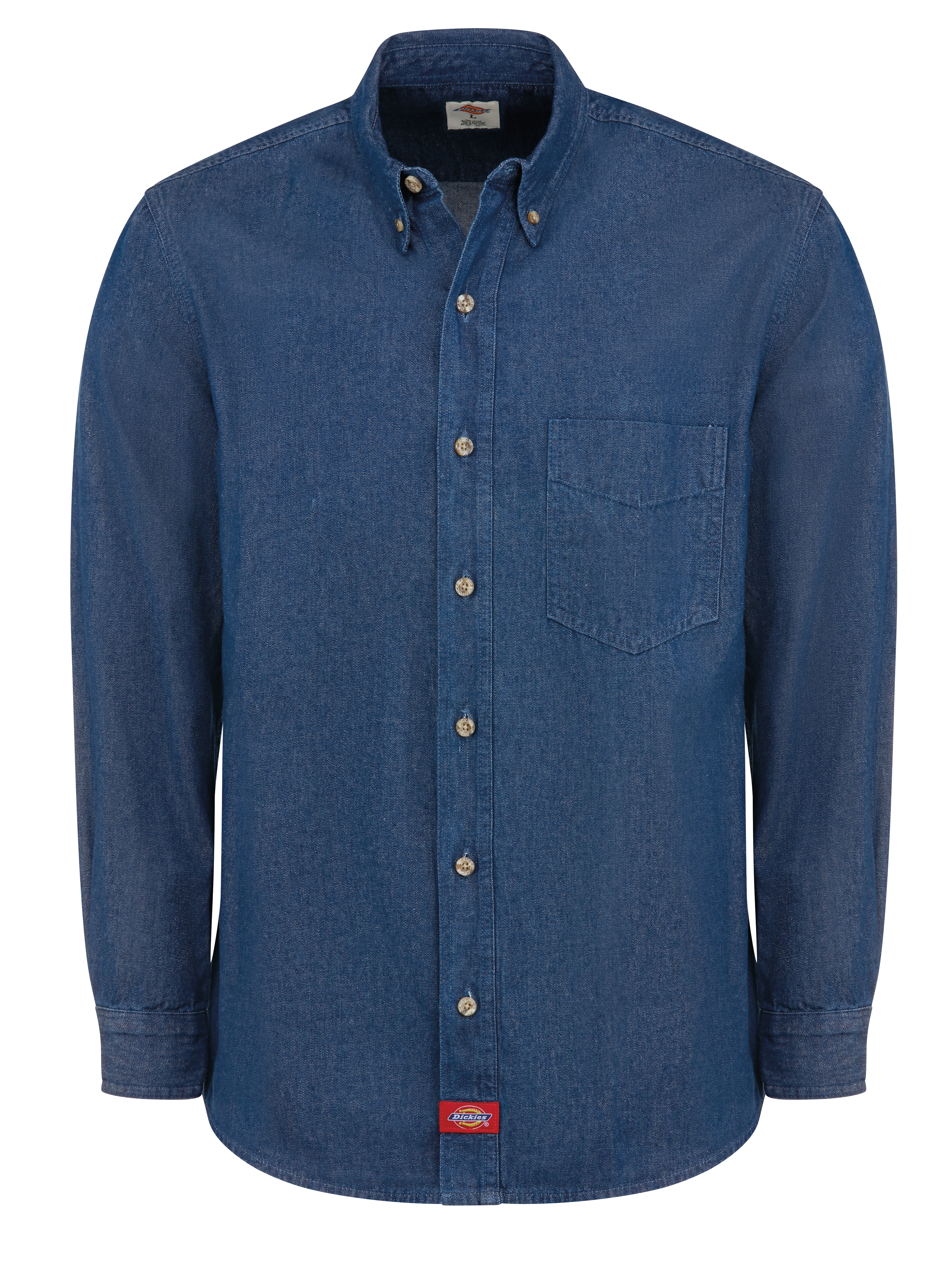 Men‘s Denim Long-Sleeve Work Shirt-Dickies®