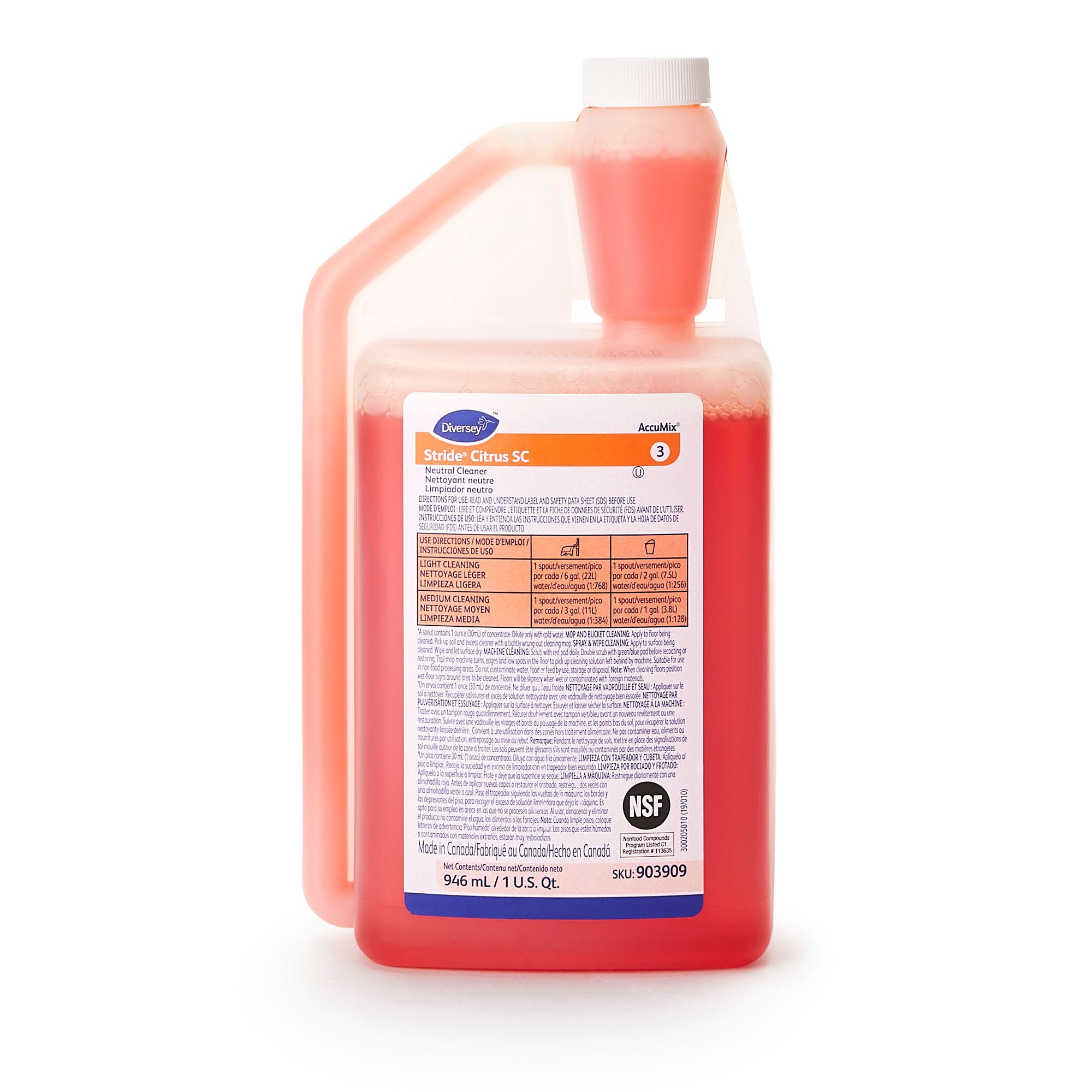 Surface Disinfectant Cleaner Diversey™ Virex® II 256 Quaternary Based Manual Pour Liquid 32 oz. Bottle Mint Scent NonSterile