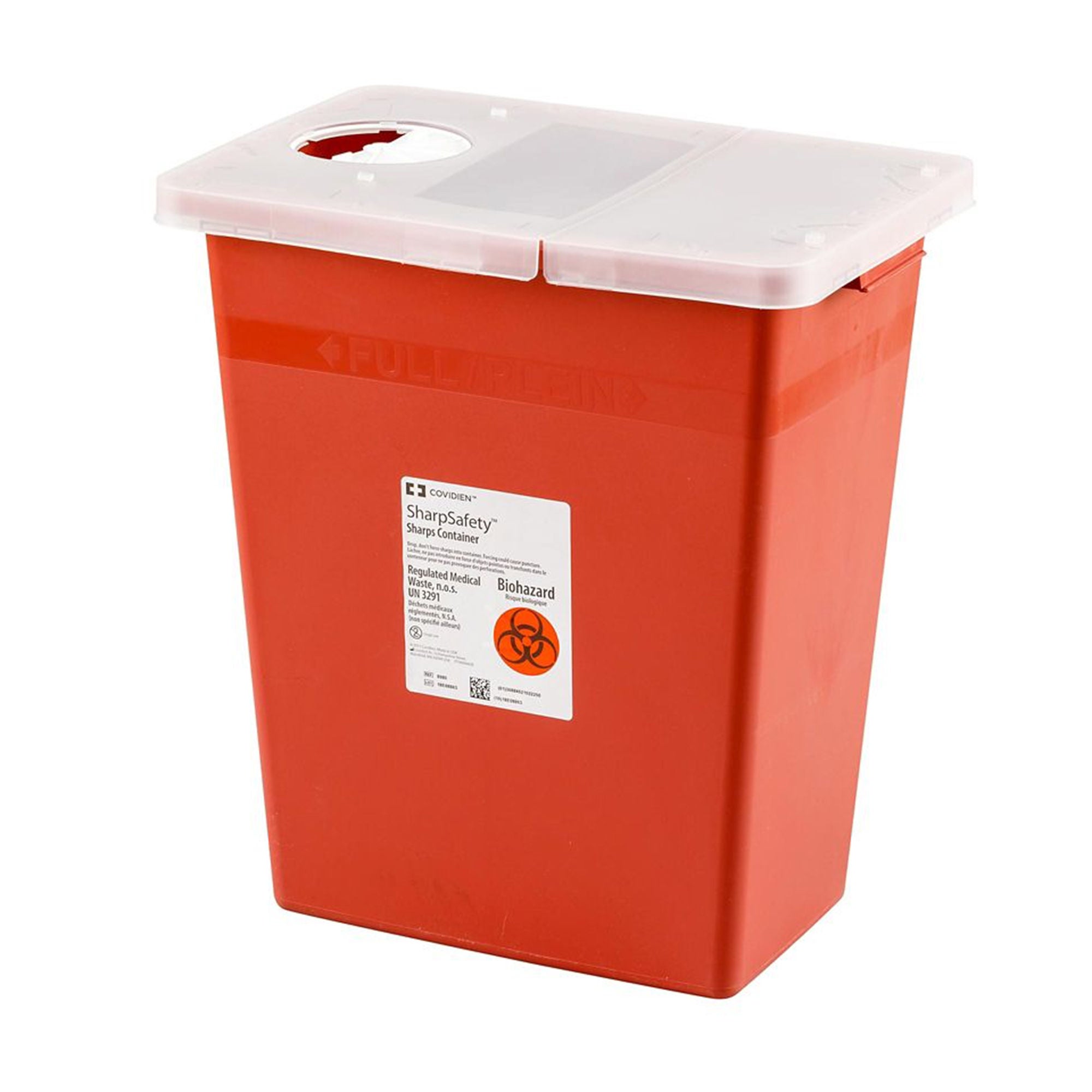SharpSafety™ Multi-purpose Sharps Container, 18 Gallon, 26 x 18.25 x 12.75 Inch