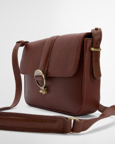 Umhängetasche Rosa Leder Brown