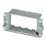 HC-M-B Series Module Carrier Frame Die-Cast Zinc Alloy B16 Size Panel Side 4-Slots Silver 84.5 L x 36.2 H x 34.5 W mm
