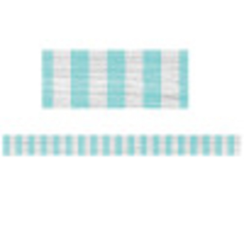 Vintage Blue Stripes Straight Border Trim, 35 Feet