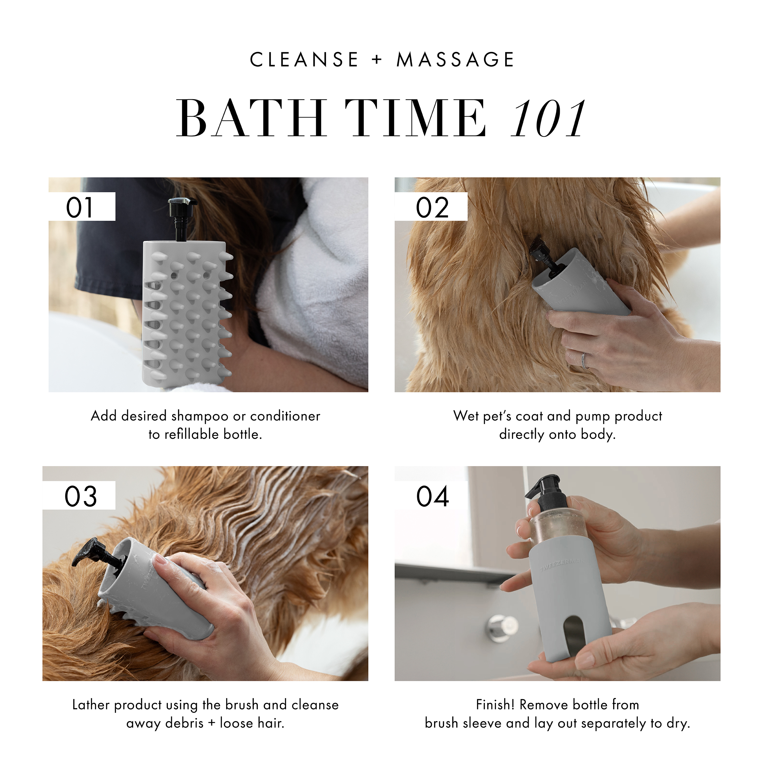 Shampoo Bath Brush 4.65-inch height 2.5-inch width