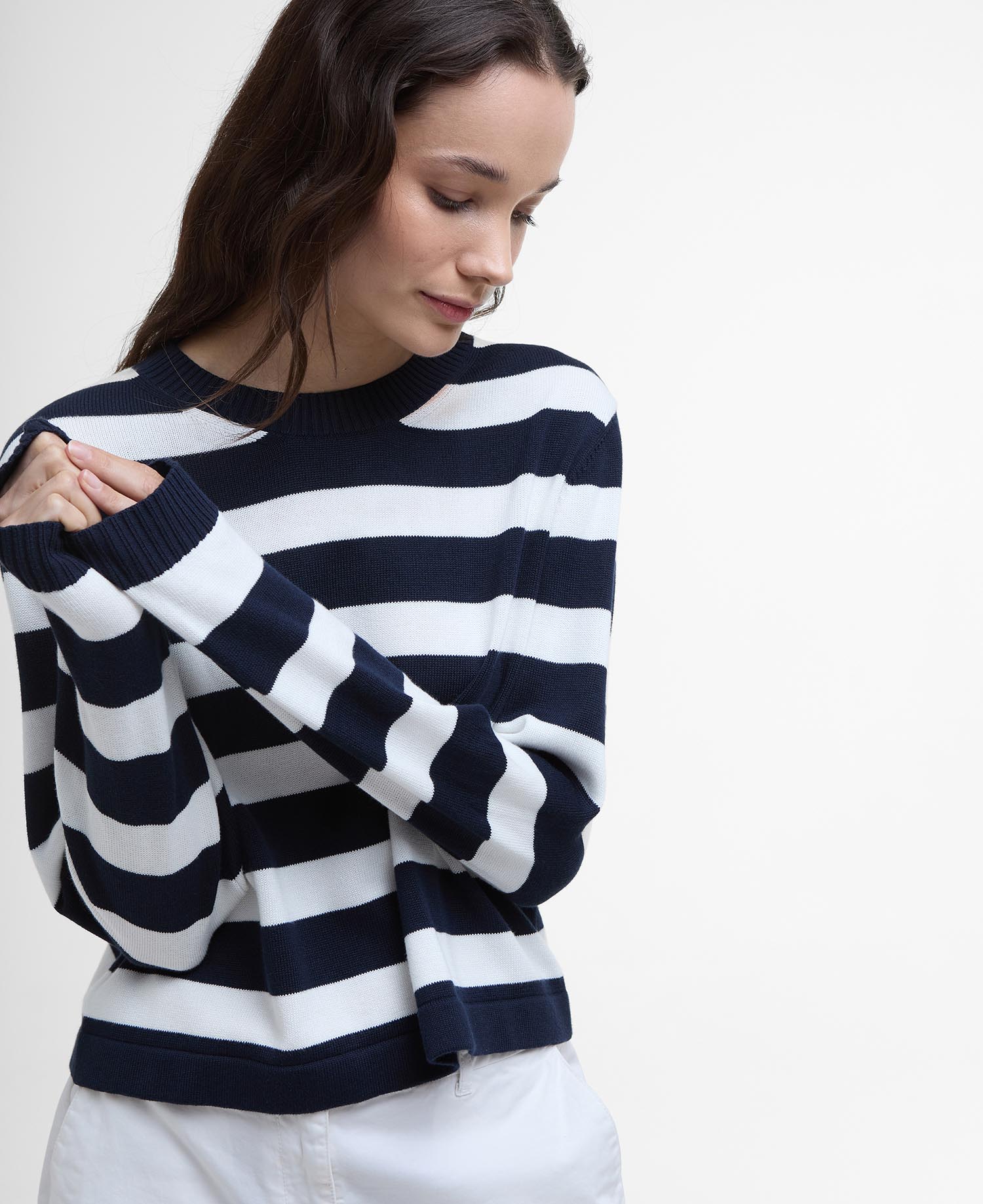 Maglione girocollo Bronya con motivo a righe image number 3