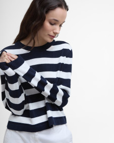 Maglione girocollo Bronya con motivo a righe 