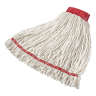 Rubbermaid Commercial, Web Foot®, 24oz, Looped-End, 5" Headband, Cotton, White, Wet Mop
