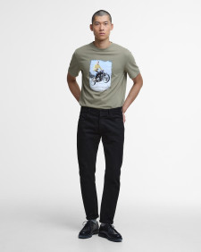 Coster Steve McQueen Graphic T-Shirt Bleached Olive