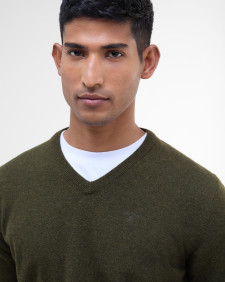 Essential V-Neck Jumper Seaweed