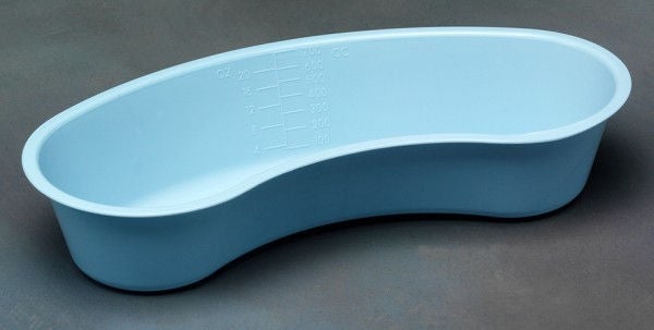Cardinal Health™ Plastic Emesis Basin, Light Blue, 20-ounce capacity