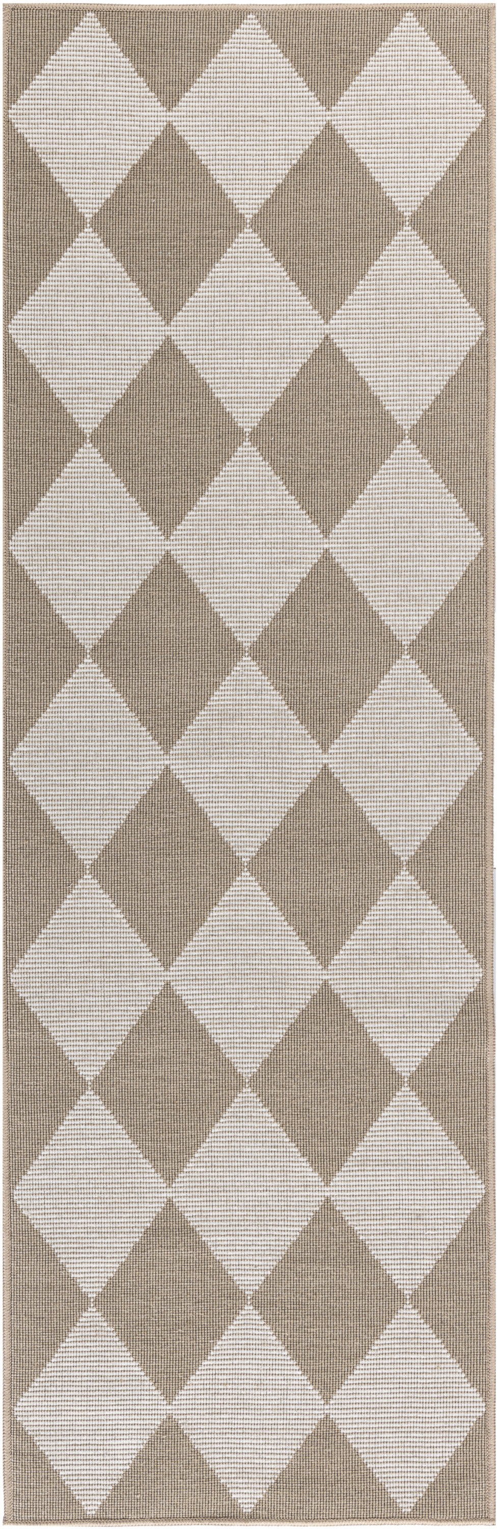 Nourison Washable Modern Jute 2'3" x 7'6" Natural Ivory Modern Indoor Rug