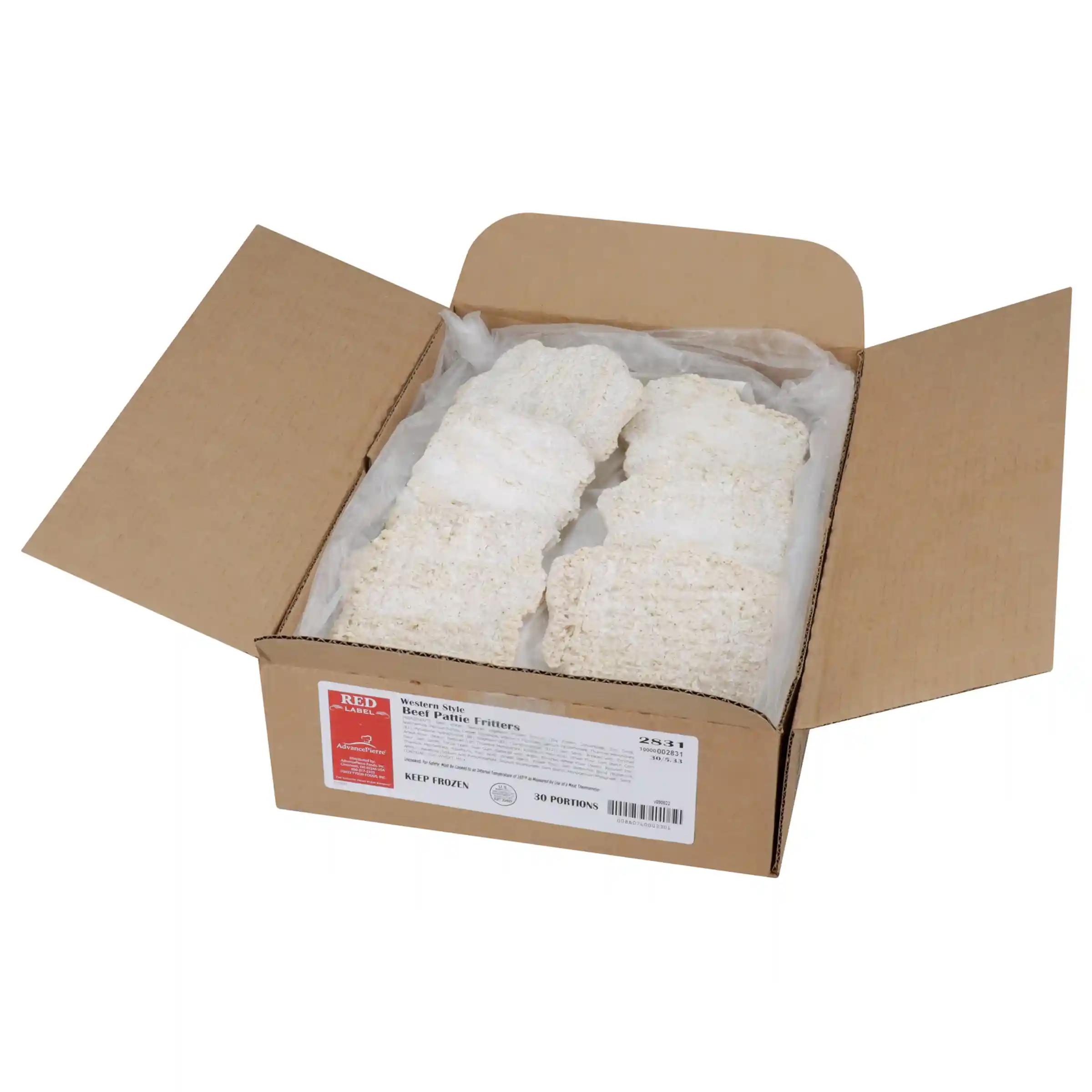 AdvancePierre® Red Label Raw Breaded Western Style Beef Patty Fritters, 5.33 oz_image_4